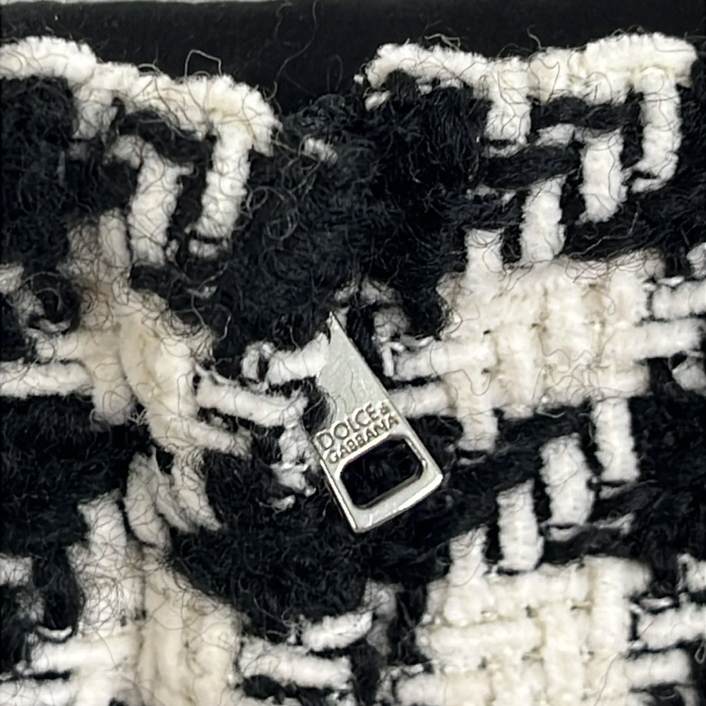 Dolce & Gabbana Pied De Poule Wool Long Macro Maxi Skirt - Picture 8 of 12